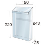 ■パンフレットケースケース寸法図
