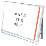 PSSK ポスター用スタンド看板 A0ヨコ(ロータイプ) ホワイト/シルバー 片面 (PSSK-A0YLKW)