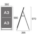 PSSK ポスター用スタンド看板