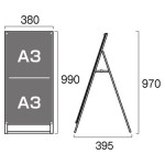 PSSK ポスター用スタンド看板