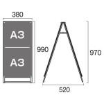 PSSK ポスター用スタンド看板