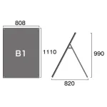 PSSK ポスター用スタンド看板