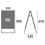 PSSK ポスター用スタンド看板