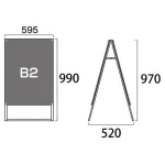 PSSK ポスター用スタンド看板