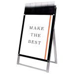 パンフレットケース付 ポスター用スタンド看板 マグネジ