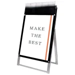 パンフレットケース付 ポスター用スタンド看板 マグネジ