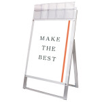 パンフレットケース付 ポスター用スタンド看板 マグネジ
