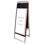パンフレットケース付 ポスター用スタンド看板 マグネジ