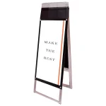 パンフレットケース付 ポスター用スタンド看板 マグネジ