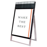 パンフレットケース付 ポスター用スタンド看板 マグネジ