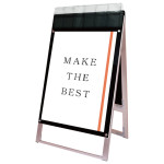 パンフレットケース付 ポスター用スタンド看板 マグネジ