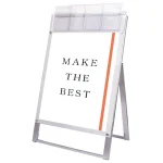 パンフレットケース付 ポスター用スタンド看板 マグネジ