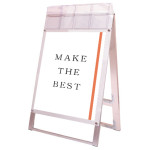 パンフレットケース付 ポスター用スタンド看板 マグネジ