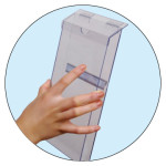 イージーリンクスタンド看板用A4三つ折りパンフレットケース単品