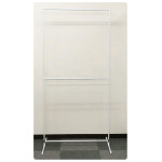 【2026年夏】タペストリースタンド半月16φ用白4ケ付 (No182-4)