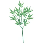 【2026年夏】ミニ笹 43cm (No182-12)