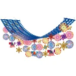 【2026年夏】あざやか花火プリーツハンガー (No182-21)