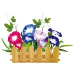 【2026年夏】和風朝顔垣根 (No182-10)