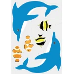 【2026年夏】ウィンドウステッカー(小) マリン (No182-7)