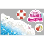 【2026年夏】ウィンドウステッカー 海面 (No182-8)