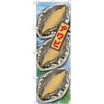 のぼり旗 アワビ 絵旗 -1 (21599)