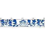 うどん湯だめ冷かけ釜玉 カウンター横幕 W1750mm×H300mm  (21882)