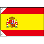 販促用国旗 スペイン サイズ:ミニ (23655)