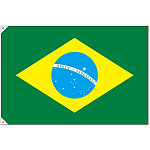 販促用国旗 ブラジル サイズ:大 (23738)