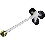 フラッグポール用丸パイプ 対応サイズW28cm 規格:3個吸盤式 金 (23807)