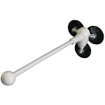 フラッグポール用丸パイプ 対応サイズW28cm 規格:3個吸盤式 白 (23809)