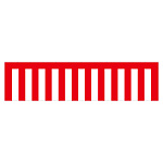 紅白幕 トロピカル 高さ1800mm×4間(幅7200mm)(23947)