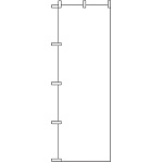 のぼり旗 無地 白 (2454)