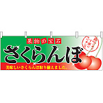 さくらんぼ 果物の宝石 販促横幕 W1800×H600mm  (2832)