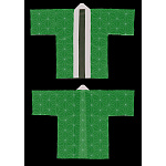 フルカラーハッピ 44367 麻の葉文様 (受注生産)