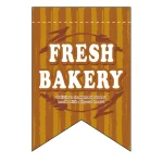 変形タペストリー FRESH BAKERY(リボンカット)