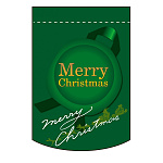 変形タペストリー Merry Christmas カラー:緑 (5877)