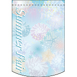 Summer Fair (シェル) アーチ型 ミニフラッグ(遮光・両面印刷) (61054)