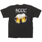 黒Tシャツ ビール サイズ:M (64153)