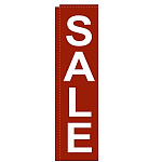 (新)のぼり旗 〔N〕 スリム  SALE 赤 (67028)