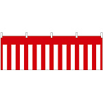 紅白幕柄 販促横幕 W1800×H600mm  (68710)