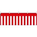 紅白幕柄 販促横幕 W1800×H600mm  (68710)