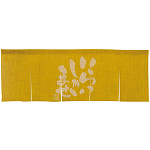 【新商品】エステル麻のれん いらっしゃい 黄 5巾 (69228)