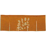 【新商品】エステル麻のれん いらっしゃい 橙 5巾 (69231)