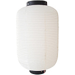 【十二号】長提灯 無地 カラー:白 (9119)