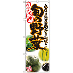 のぼり旗 旬の野菜 橙 写真 (SNB-2390)