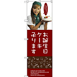 のぼり旗 お誕生日ケーキ (SNB-2830)