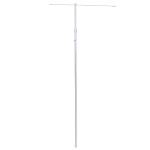 エコマルスーパーポール 3m強風用 のぼりポール ホワイト (54177WHT)