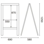 A型ブラックボード チーク色