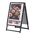 A型スタンド看板 PG-Aサイン  A1両面 ブラック 屋内用 (PG-A-A1-2-K-In)