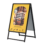 A型スタンド看板 PG-Aサイン  B1両面 ブラック 屋内用 (PG-A-B1-2-K-In)